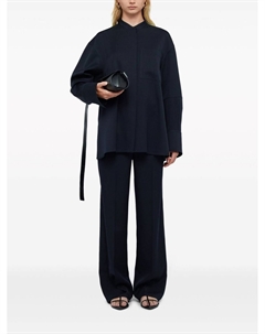 Рубашка без воротника, синий Jil sander