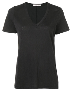 Футболка с V-образным вырезом, черный Rag & bone