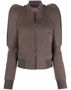 Бомбер с объемными рукавами, коричневый Rick owens