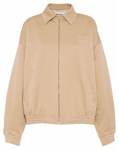 Куртка оверсайз, нейтральный цвет Miu miu