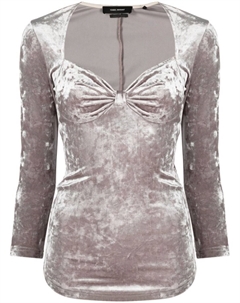 Бархатный топ Gubaia, серый Isabel marant