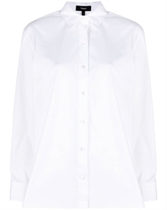 Long-sleeve cotton-blend shirt, белый Theory