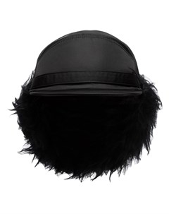 Prada шапка ушанка с искусственным мехом l черный Prada