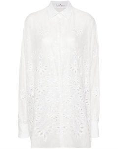 Рубашка с английской вышивкой, белый Ermanno scervino