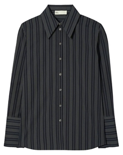 Рубашка с прямым воротником, синий Tory burch