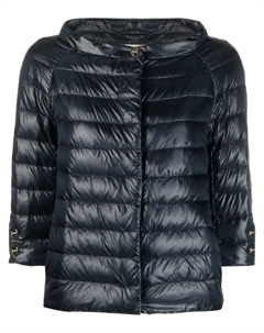 Пуховик Aminta с рукавами три четверти, синий Herno