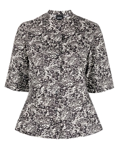 All-over print half sleeve shirt, черный Aspesi