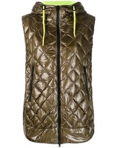 Стеганый пуховик без рукавов, зеленый Herno