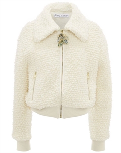 Куртка на молнии с логотипом, белый Jw anderson