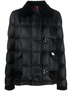 Classic-collar quilted down jacket, черный Fay