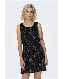 Короткое платье с цветочным принтом, зеленый Only