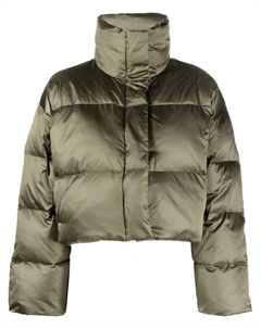 Укороченный пуховик, зеленый Calvin klein