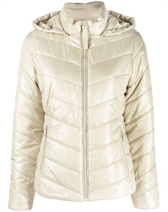 Пуховик с капюшоном, нейтральный цвет Calvin klein