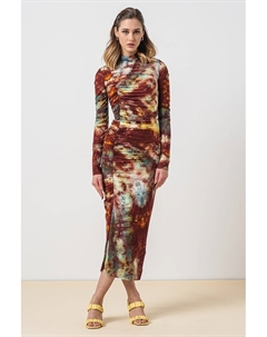 Платье Ras с абстрактным узором, мультиколор Max&co