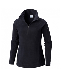 Флисовый свитер Women's Glacial IV 1/2 Zip, черный Columbia