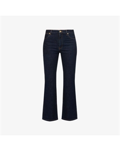 Расклешенные укороченные джинсы duke из эластичного хлопка, индиго Joseph