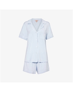 Пижама gisele из эластичного джерси с отделкой окантовкой, синий Eberjey
