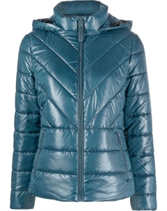 Пуховик на молнии, синий Calvin klein