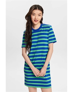 Полосатое платье с овальным вырезом, зеленый Esprit