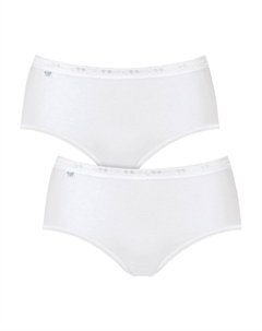 Трусы Hüft 2er Pack Basic+, белый Sloggi