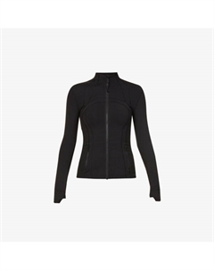 Приталенный жакет эластичной вязки define с воротником-воронкой, черный Lululemon