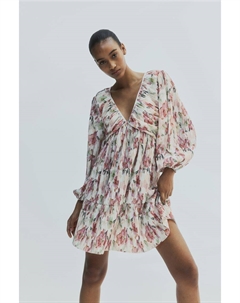 Плиссированное платье, розовый H&m