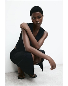 Юбка-Карандаш с разрезом, черный H&m