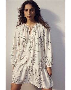 Платье с завязками, белый H&m
