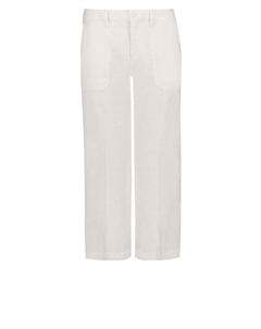 Брюки карго широкие укороченные карго, белый Nydj