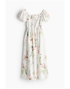 Платье Off-the-shoulder Poplin, белый H&m