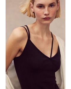 Боди в рубчик с дополнительными бретелями, серый H&m