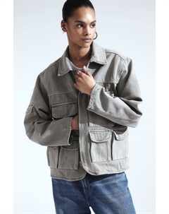 Практичная джинсовая куртка, зеленый H&m