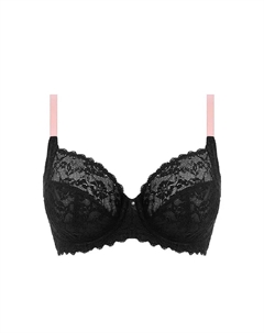 Бюстгальтер на косточках Offbeat Underwire Side Support, черный/розовый Freya