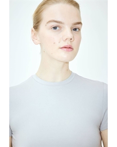 Футболка, облегающая фигуру, серый H&m