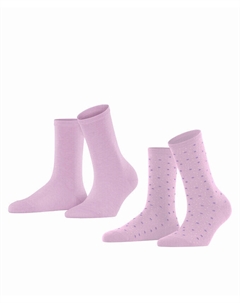 Носки игривые в горошек, 2 пары, розовый Esprit