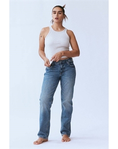 Прямые низкие джинсы, синий H&m