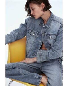 Короткая джинсовая куртка, синий H&m