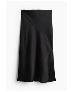 Юбка из креп-сатина, черный H&m