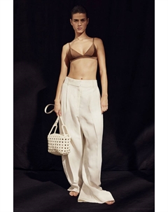 Мягкий лиф бикини с треугольными чашечками, коричневый H&m