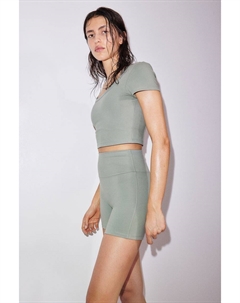 Короткая спортивная рубашка Drymove, зеленый H&m