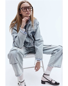 Практичная джинсовая куртка, синий H&m