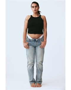 Прямые низкие джинсы, синий H&m