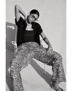 Широкие брюки, белый H&m