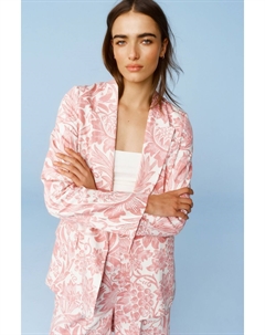 Свободный льняной пиджак William morris, розовый Next