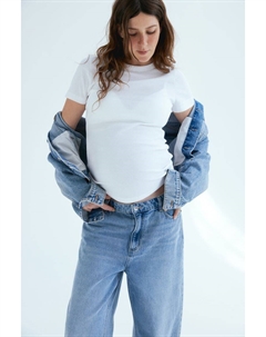 Рубашка Mom в рубчик, белый H&m