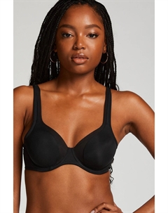 Сетчатый бюстгальтер без подкладок на косточках, черный Hunkemoller