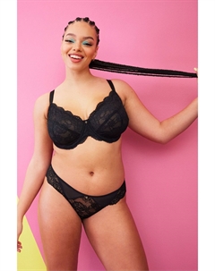Кружевной бюстгальтер Sexy Planet dd+, черный Ann summers