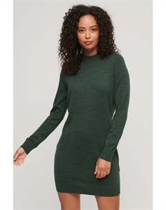 Вязаное платье из шерсти мериноса, зеленый Superdry