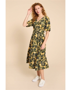 Платье Kate из смесового льна, желтый White stuff