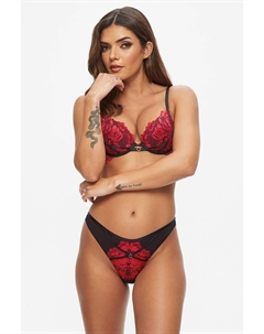 Красные ночные бразильские трусики с цветочным кружевом, красный Ann summers